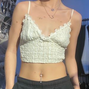 lace crop top